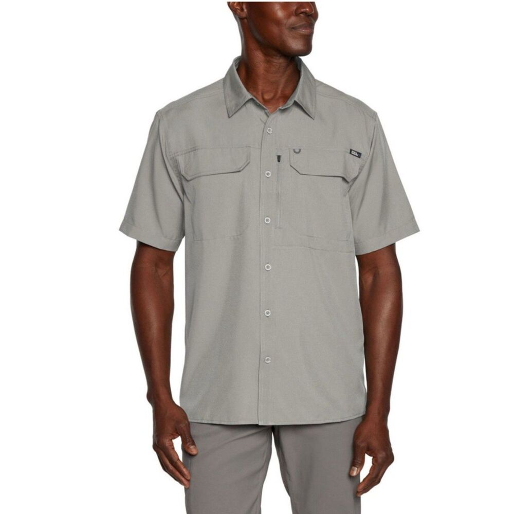 Eddie Bauer Men's Moisture Wicking Woven Tech Short Sleeve Shirt Sz XL